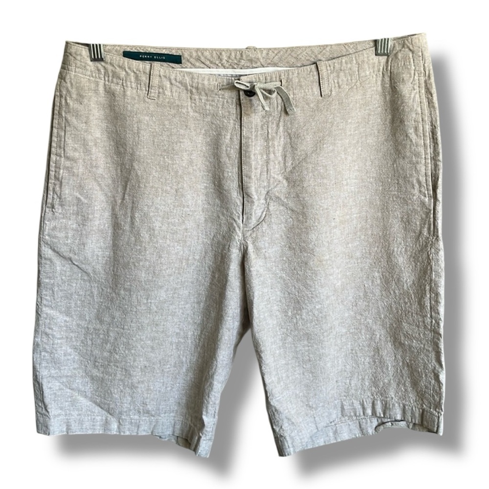 Perry Ellis Linen Cotton Men’s Shorts Size 33